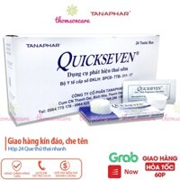 Hộp 24 que thử thai Quickseven – test thai nhanh, Giao hàng kín đáo, luôn che tên Quick Seven Tanaphar