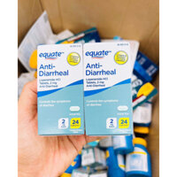 Hộp 24 viên uống cầm tiêu chảy rối loạn tiêu hóa Aquate Anti Diarrheal chuẩn Mỹ