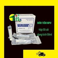 (Hộp 25) Bơm cho ăn 50ml, bơm tiêm điện đầu xoắn luer lock MPV