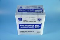 Hộp 25 bơm tiêm 50cc VINAHANKOOK bơm tiêm xilanh 50ml y tế vô trùng - Nhiều cỡ