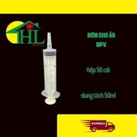 Hộp 25 Cái Bơm kim Cho Ăn MPV 50ml  Sử dụng 1 lần