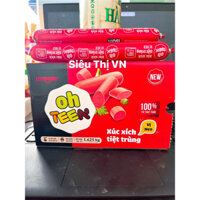 Hộp 25 Cây Xúc Xích Tiệt Trùng Oh Teen LC Foods Vị Heo Siêu To x 65g