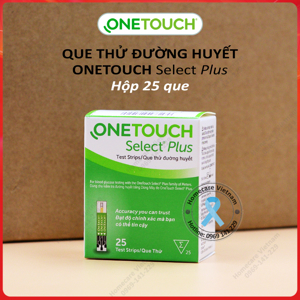 Hộp 25 Que thử đường huyết One Touch Select Plus Simple