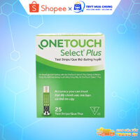 Hộp 25 Que Thử Đường Huyết OneTouch Ultra Plus Sử Dụng Cho Máy Đo Đường Huyết OneTouch Ultra Plus Flex