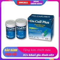 Hộp 25 que thử đường huyết OnCall Plus/ezii + kim chích máu