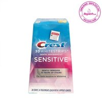 Hộp 28 miếng dán trắng răng Crest 3D Whitestrips Dental Whitening Kit Sensitive