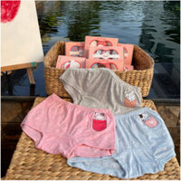 Hộp 3 quần chip đùi bé gái mặc váy phim hoạt hình dễ thương, vải sợi tre mềm mịn, thấm hút, kháng khuẩn, co giãn, an