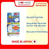 Hộp 3 Viên Sủi Vệ Sinh Bồn Cầu Màu Xanh - Nội Địa Nhật Bản - 1 hộp