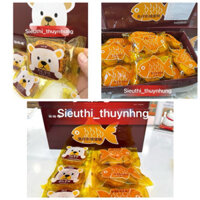 Hộp 30 Bánh Ruốc Gấu / Ruốc Hình Cá / Siêu Ngon Gói 40gr (In Trên Bánh Là Ngày Sản Xuất) (sieuthi_hangu)