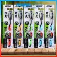 Hộp 30 cái Bàn Chải Đánh Răng Than Tre Hoạt Tính Bossi Hàn Quốc: