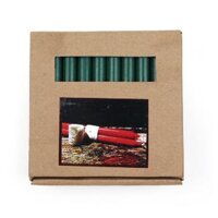Hộp 30 cây nến taper Quang Minh Candle FTRAMART NQM3049 cao 11cm Xanh rêu đậm