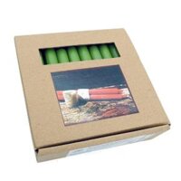 Hộp 30 cây nến taper Quang Minh Candle FTRAMART NQM3049 cao 11cm Xanh lá