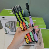 hộp 30  chiếc bàn chải than tre bossi hàn quốc mix màu