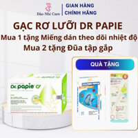Hộp 30 Gạc rơ lưỡi DR PAPIE cho trẻ sơ sinh, chăm sóc răng miệng an toàn cho bé CHÍNH HÃNG