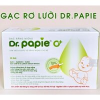 Hộp 30 Gạc rơ lưỡi vệ sinh răng miệng cao cấp an toàn cho Bé - Dr.Papie (Hàng Đầu Việt Nam)