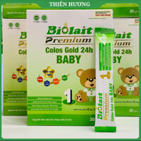 [Hộp 30 Gói] Sữa Non Biolait Colos Gold 24H BABY Số 1 Cho Bé 0-1 Tuổi - Giúp Tăng Cân, Tăng Sức Đề Kháng