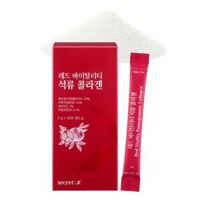 Hộp 30 gói Tinh chất Collagen Lựu dạng bột Secret: X Red Vitality Pomegranate Collagen 2g