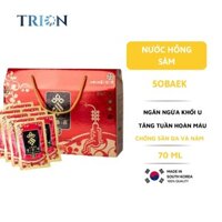 [Hộp 30 gói x 70ml] Tinh chất nước hồng sâm cô đặc 6 years SOBAEK Hàn Quốc