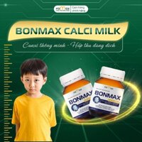 Hộp 30 viên Bonmax Calci Milk – Hỗ trợ bổ sung Canxi, Vitamin D3, Vitamin K2, giúp xương chắc khỏe