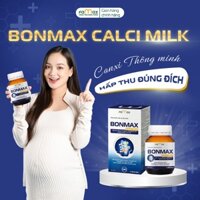 Hộp 30 viên Bonmax Calci Milk – Hỗ trợ bổ sung Canxi, Vitamin D3, Vitamin K2, giúp xương chắc khỏe