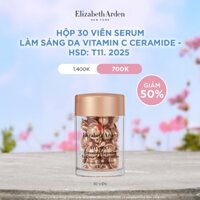 Hộp 30 viên nang tinh chất làm sáng da Elizabeth Arden Vitamin C Ceramide Capsules - HSD: T11.2025