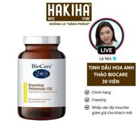 (Hộp 30 Viên) Tinh Dầu Hoa Anh Thảo Biocare Evening Primrose Oil Biocare