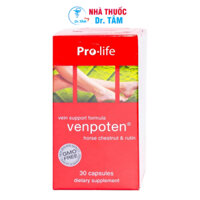 (hộp 30 viên) Viên uống Venpoten Pro-life  hỗ trợ làm tăng trương lực tĩnh mạch, phòng giãn tĩnh mạch chân