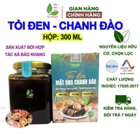 Hộp 300ml tỏi đen mật ong chanh đào Bảo Khang, siro ho, bổ phế, bổ phổi, giảm ho, tiêu đờm, đề kháng