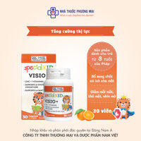 [Hộp 30v] Viên nhai hỗ trợ đôi mắt khoẻ mạnh, giảm mỏi mắt, khô mắt, nhìn mờ - Special Kid Visio+ [Eric Favre - Pháp]
