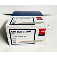 HỘP 36 BOXES LƯỠI DAO DỌC GIẤY DELI NHỎ 30 ĐỘ MỖI BOX 10 LƯỠI DAO x36 BOXES