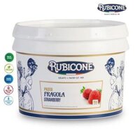 Hộp 3kg Rubicone Paste Strawberry - Hương vị làm kem, bánh, đồ uống vị Dâu Tây cao cấp của Ý