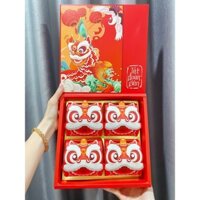 Hộp 4 bánh trung thu hình Kỳ Lân may mắn