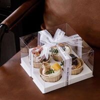 Hộp 4 cupcake nhựa trong