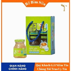 Hộp 4 hũ nước yến cho trẻ em Green Bird Babi 72g