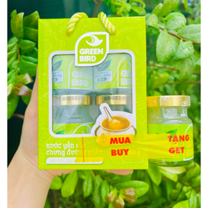 Hộp 4 hũ nước yến sào chưng đường phèn Green Bird 72g