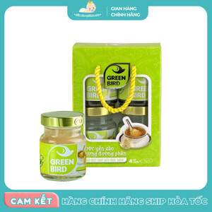 Hộp 4 hũ nước yến sào chưng đường phèn Green Bird 72g