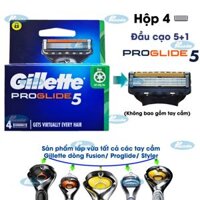 Hộp 4 lưỡi dao cạo râu Gillette Proglide5 (đầu cạo 5+1)