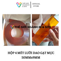 Hộp 4 mét Lưỡi dao gạt mực in lụa 9x50mm, hàng chất lượng cao