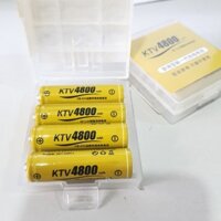 Hộp 4 Pin micro kèm sạc pin sạc AA KTV 4800Mah Douplepow dung lượng lớn dùng cho micro đồ chơi