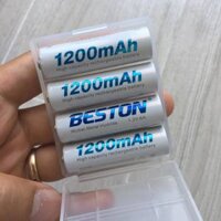Hộp 4 pin sạc AA AAA Beston dung lượng cao, sạc lại nhiều lần - Hàng chính hãng - AA 1200mAh