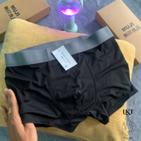 Hộp 4 quần lót nam Nhật cao cấp, quần sịp đùi nam thun lạnh, Boxer nam cạp to chất thun lạnh mềm mịn thoáng mát
