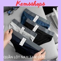 Hộp 4 quần sịp chéo nam cạp cao co giãn bốn chiều/ quần lót nam tam giác đủ size xuất nhật