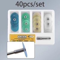 Hộp 40 Đĩa đánh bóng răng nha khoa, dụng cụ mài và đánh bóng răng