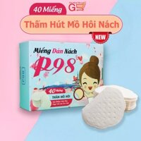 Hộp 40 Miếng Dán Thấm Mồ Hôi Nách - Hạn Chế Ngăn Cản Mồ Hôi Nách  CÓ CHE TÊN KHI GIAO HÀNG  - 1 hộp 40 miếng