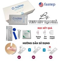 ✅HỘP 40 TEST THỬ NHANH, QUE THỬ NHANH TẠI NHÀ HIV FASTEP CỦA MỸ, BỘ KIT THỬ XÉT NGHIỆM CHẨN ĐOÁN NHANH HIV FASTEP CỦA MỸ