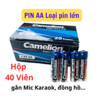 Hộp 40 Viên Pin AA Camelion 1.5v, Pin 2A hộp 40 viên dùng cho Mic Karaok, đồng hồ - Tạp Hóa Lee