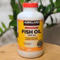 Hộp 400 Viên Bổ Sung Dầu Cá Omega-3 Kirkland Signature Fish Oil 1000mg