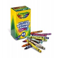 HỘP 48 BÚT MÀU SÁP CRAYOLA Classic Ultra-Clean Washable Crayons (RỬA ĐƯỢC)