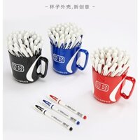 Hộp 48c Bút nước Chữ A,  Bút mực nước, Bút nước Aihao AH 801( Bút chữ A), 1 cốc/ ca Bút Bi Nước nét 0.5mm, bút kim nước