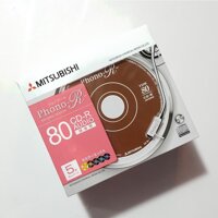 Hộp 5 đĩa CD-R Mitsubishi Audio(5 pack)